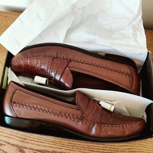 Florsheim Pisa Cognac Tasseled Loafer Mens sz 14